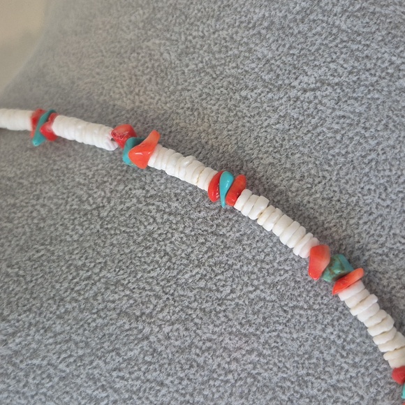 Shell, Turqouise, Coral, 3 Piece Jewelry Set, NATURAL - Picture 2 of 6